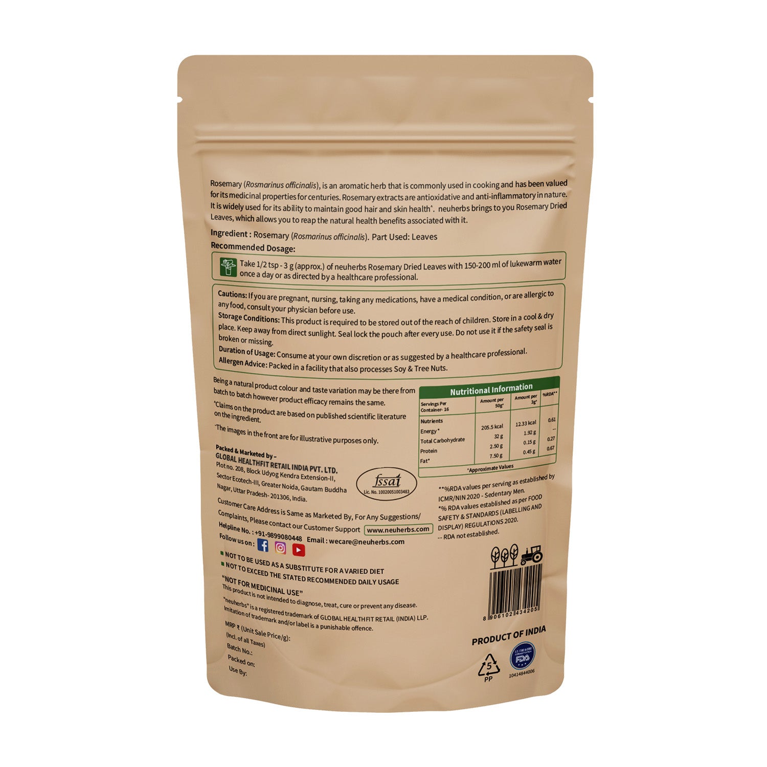 Pure Rosemary Dried Leaves to enrich Hair & Skin image 5