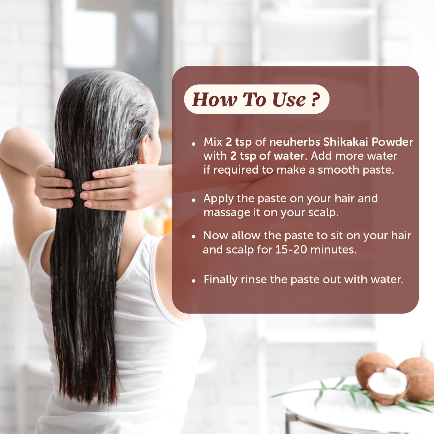 100% Natural Shikakai Powder For Hair Cleansing & Shine