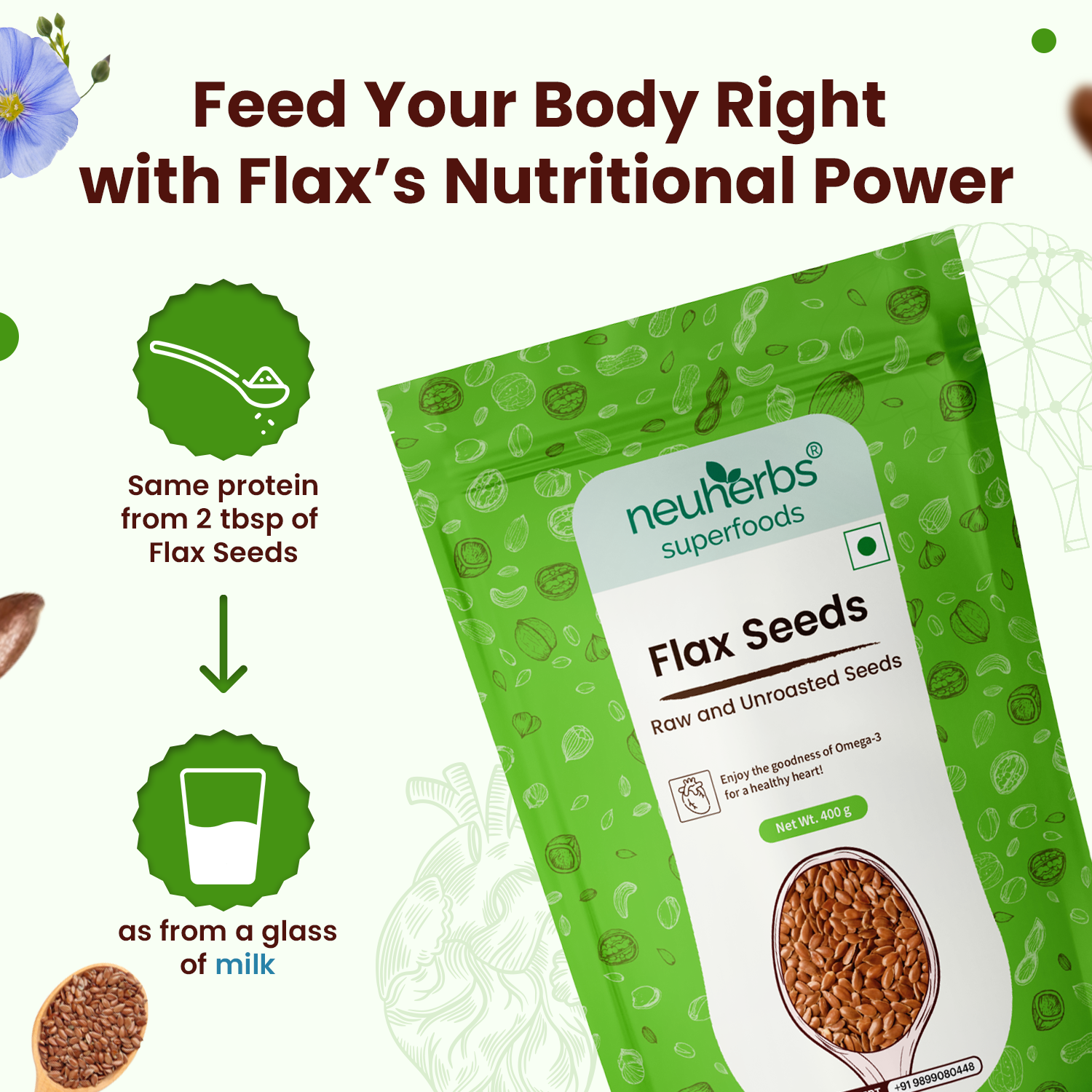 Organic Flax Seeds: Rich in Omega-3 for Weight Loss & Health image 6