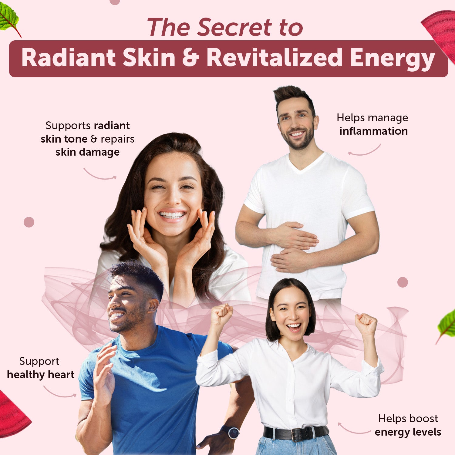 Pure Beetroot Powder 100 gm for Youthful Skin & Hair