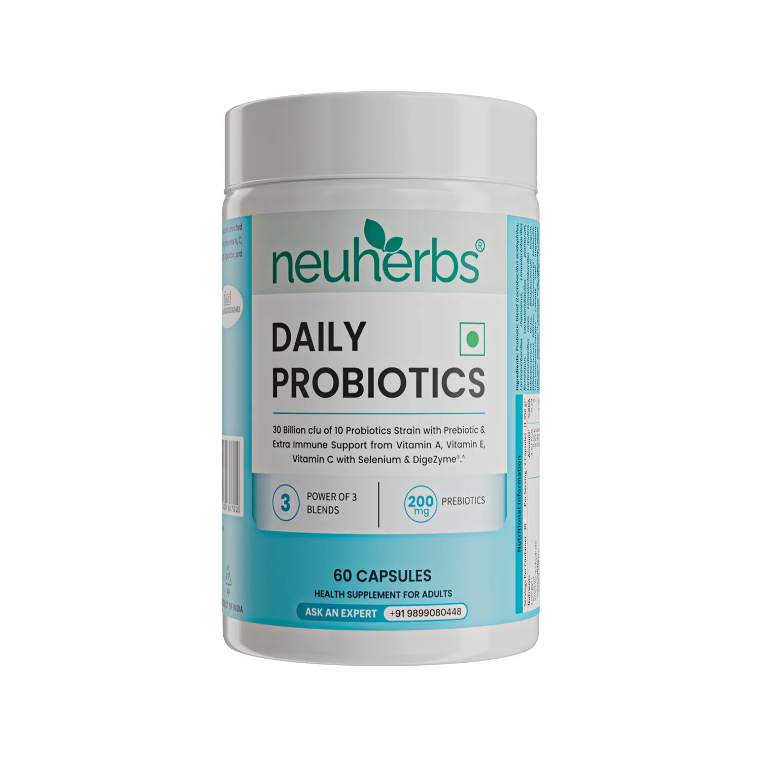 Daily Probiotic Capsules - Gut & Immune Health Boost