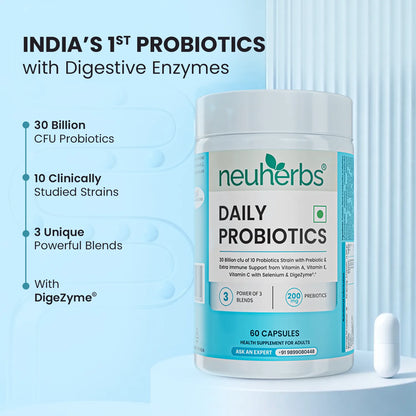 Daily Probiotic Capsules - Gut & Immune Health Boost