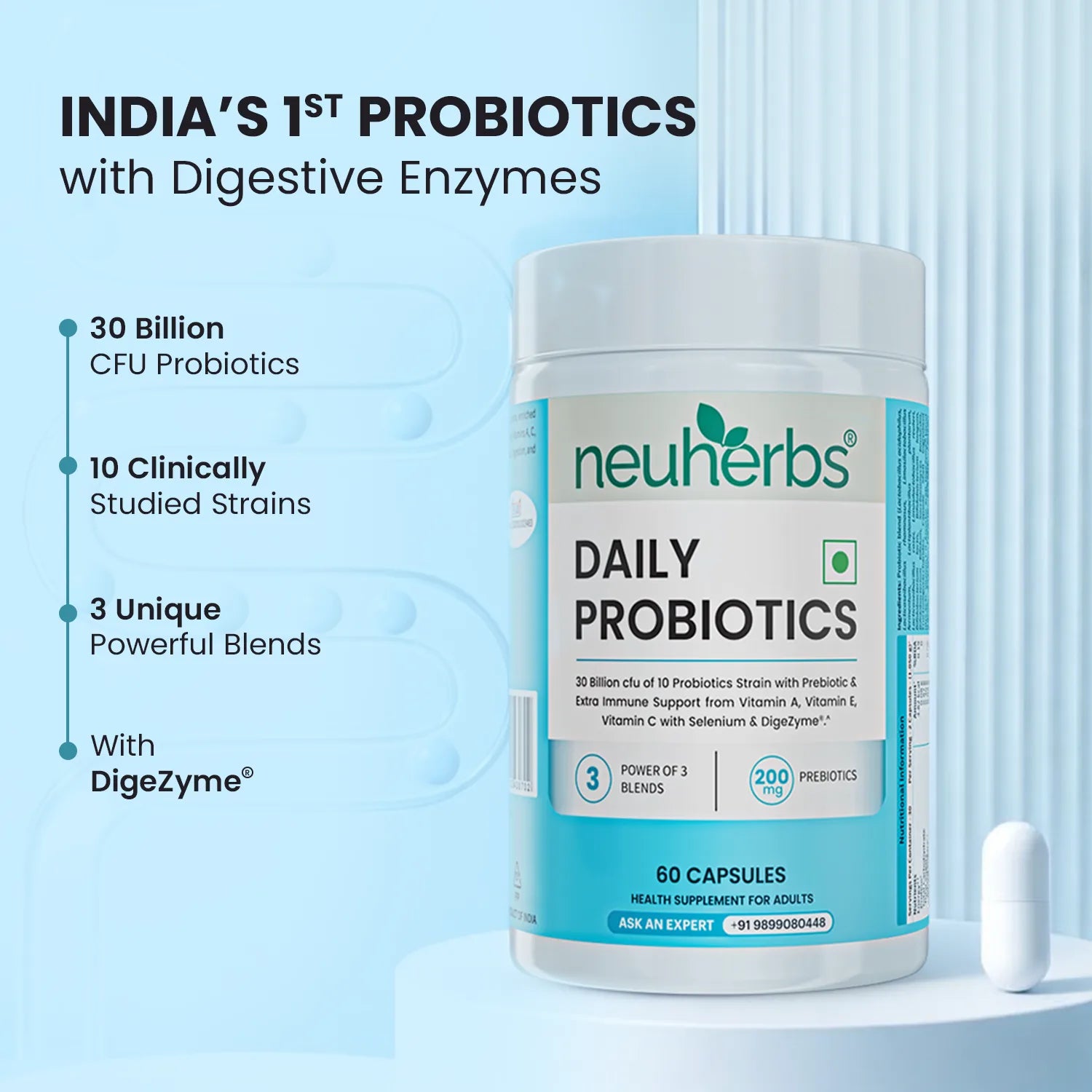 Daily Probiotic Capsules - Gut & Immune Health Boost image 2