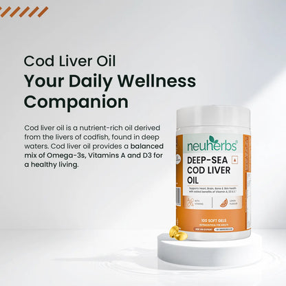 Deep Sea Cod Liver Oil Capsules for Heart & Brain