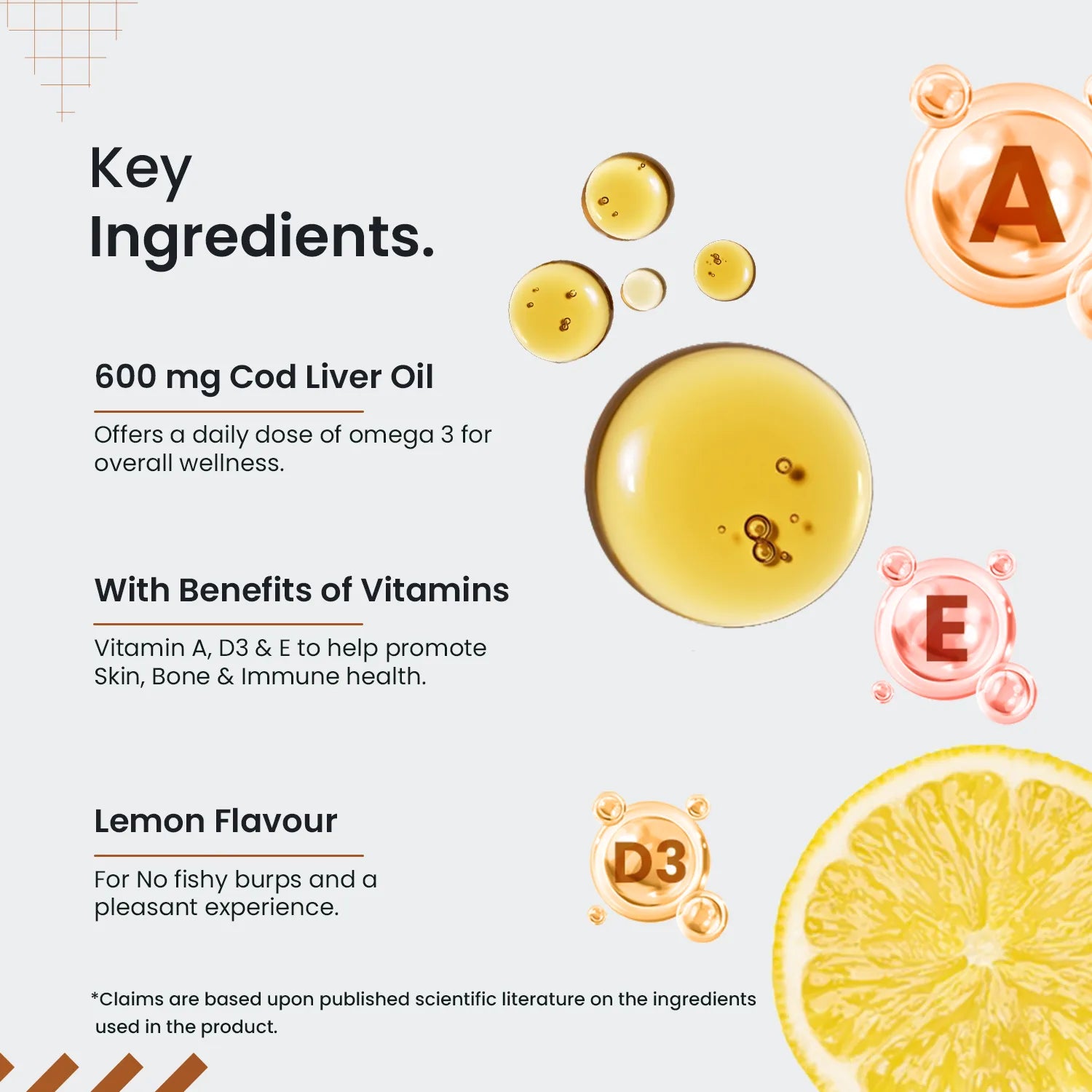 Deep Sea Cod Liver Oil Capsules for Heart & Brain image 4