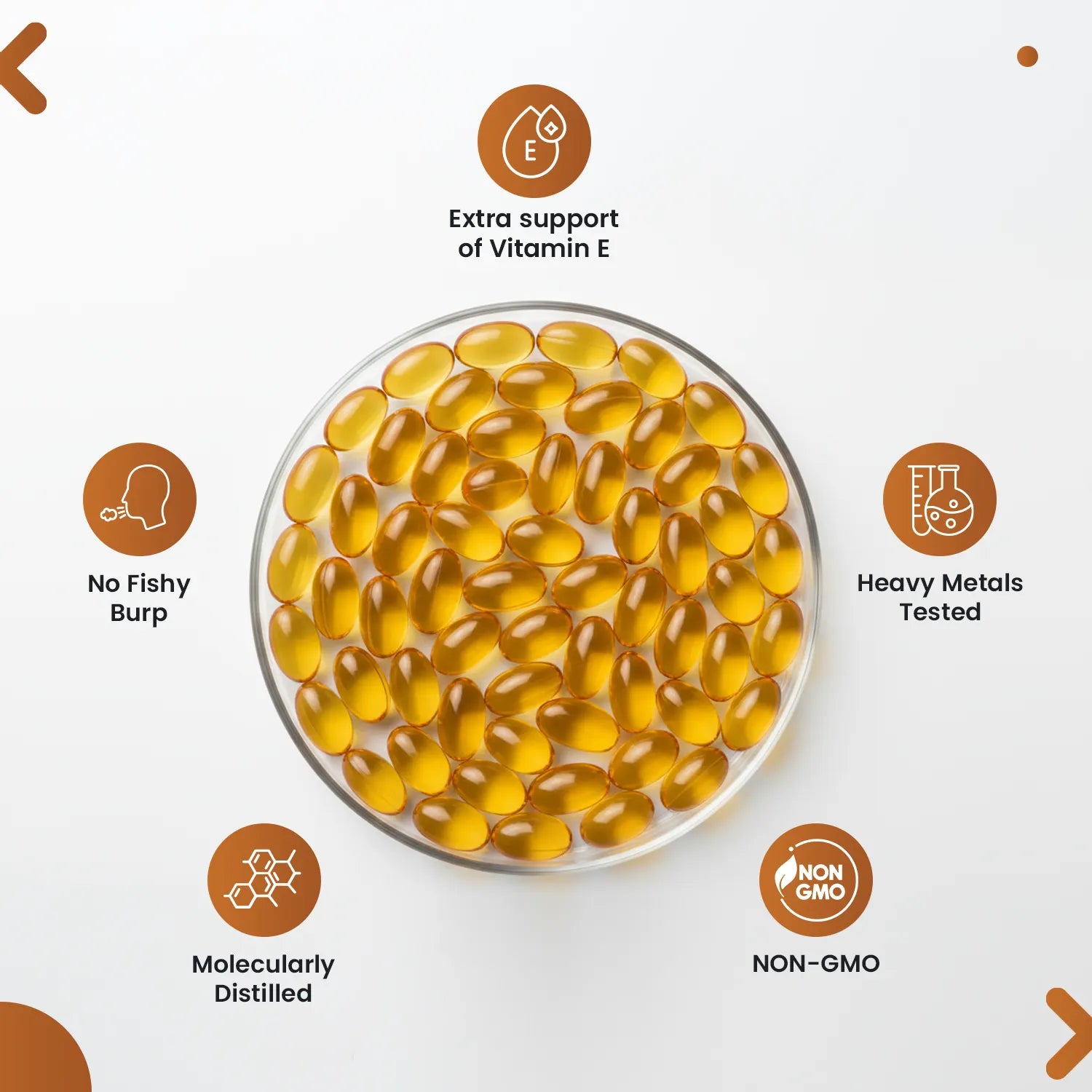 Deep Sea Cod Liver Oil Capsules for Heart & Brain