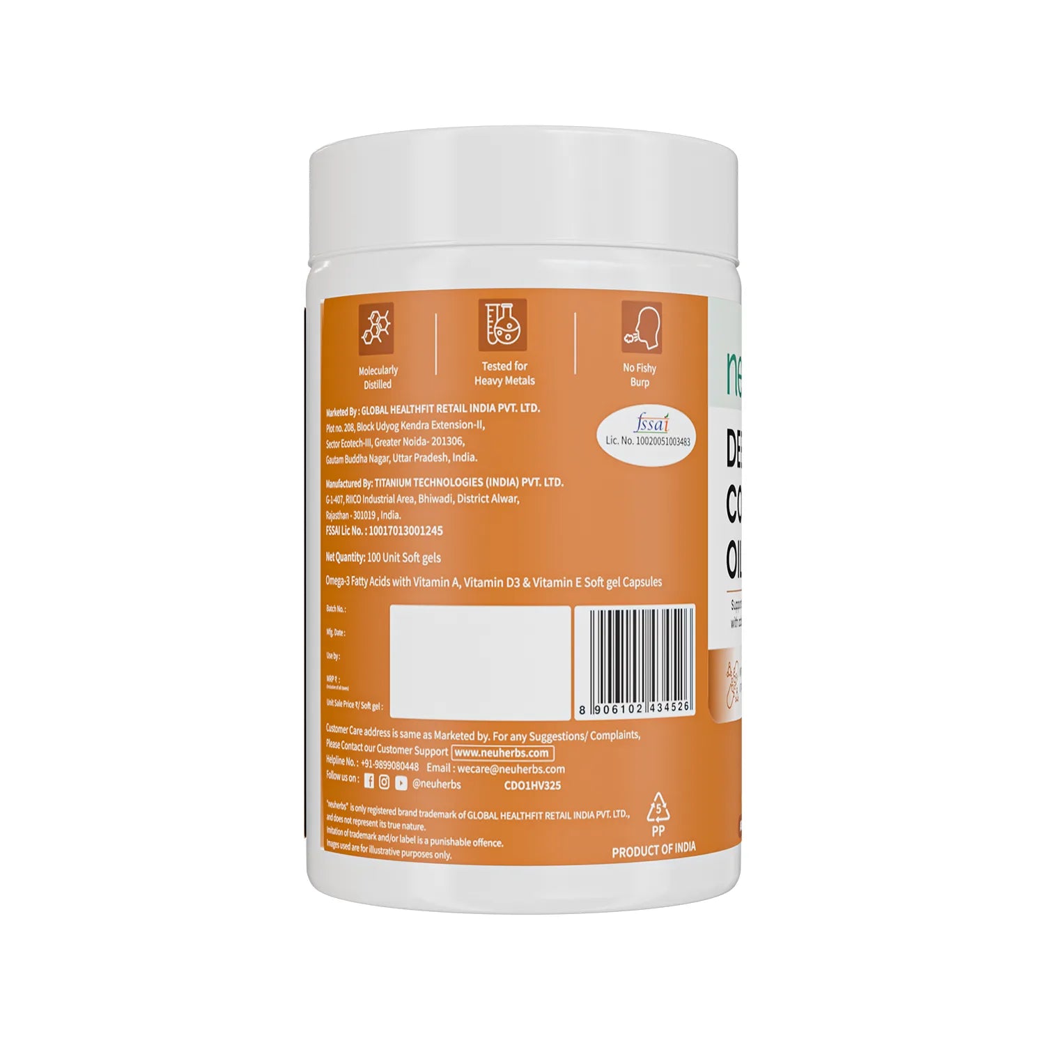 Deep Sea Cod Liver Oil Capsules for Heart & Brain image 8