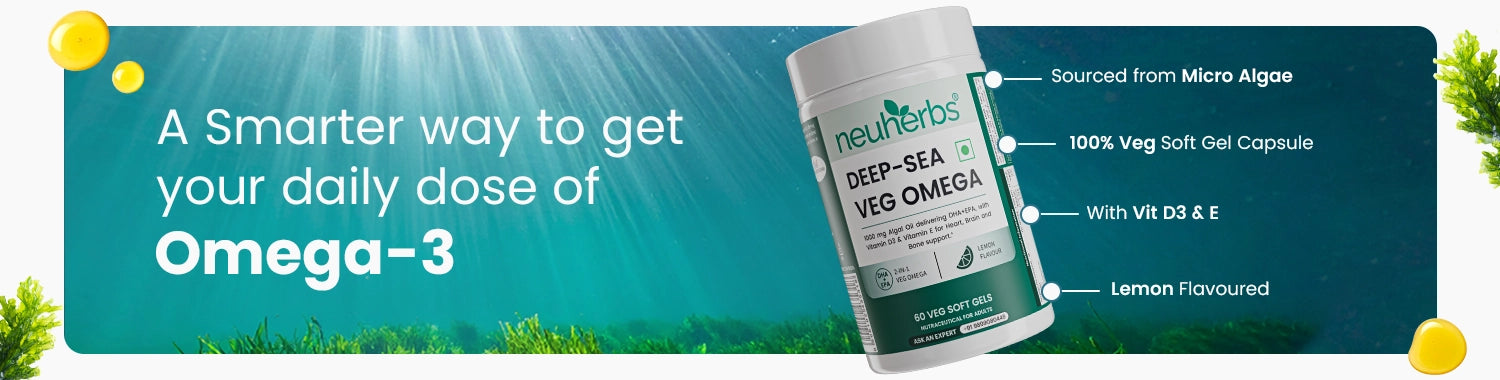 Neuherbs Deep-Sea Veg Omega | Algae Oil Capsules
