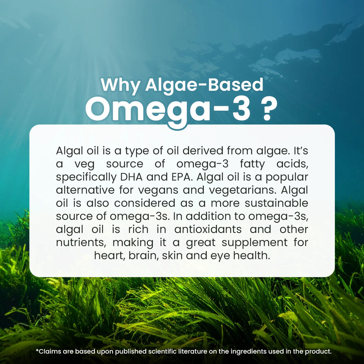 Neuherbs Deep-Sea Veg Omega | Algae Oil Capsules