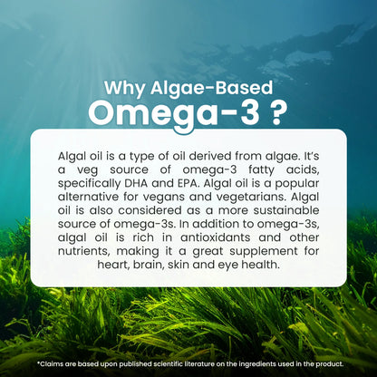Neuherbs Deep-Sea Veg Omega | Algae Oil Capsules