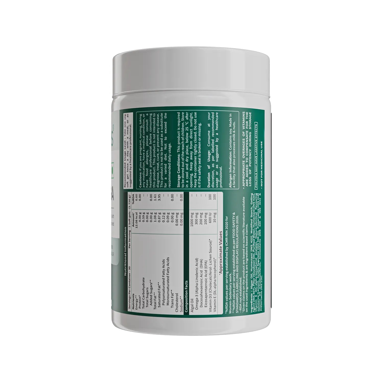 Neuherbs Deep-Sea Veg Omega | Algae Oil Capsules