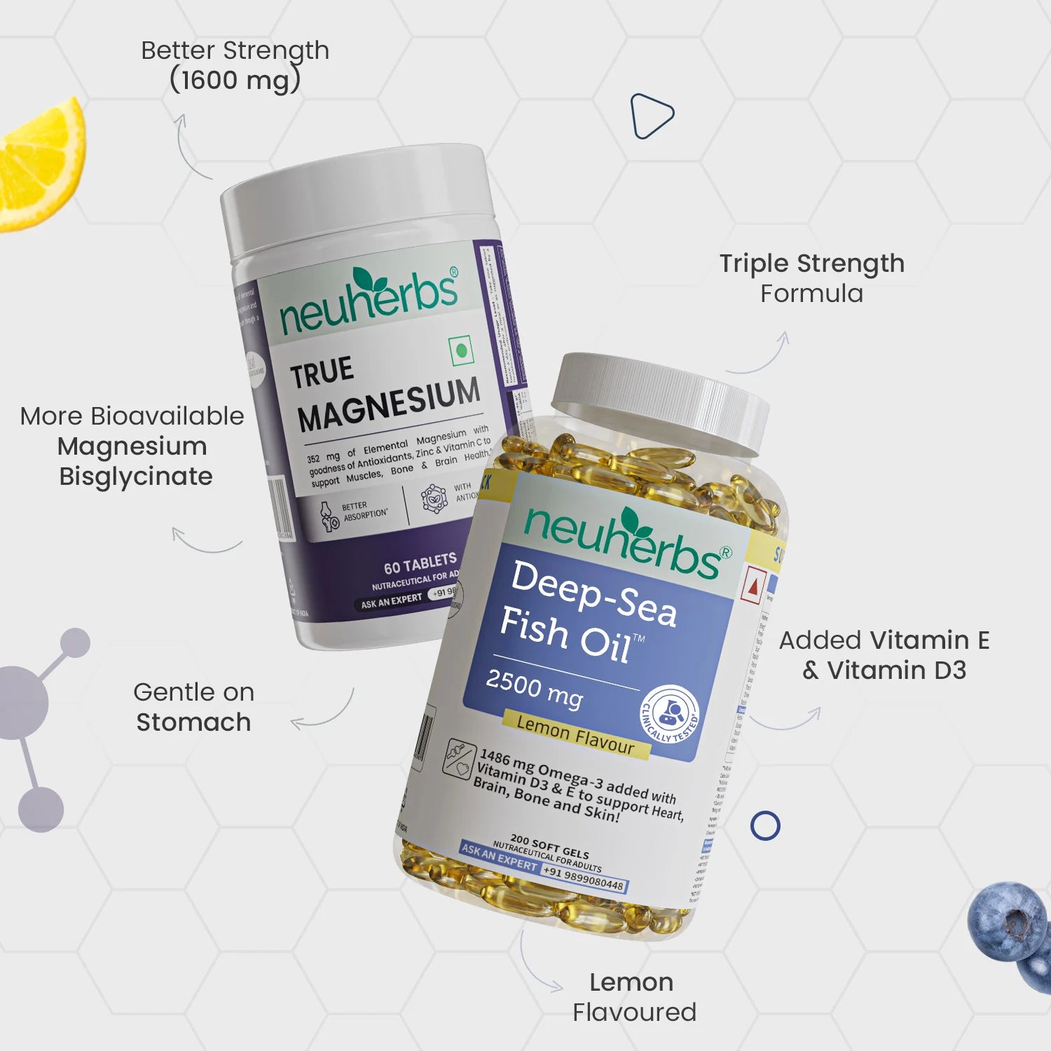 Neuherbs Men’s Muscle Health Pack for Strength & Recovery image 2