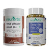 Deep-Sea Fish Oil 60 Softgels & True Vitamin Adults 50+ 60 Tablets Combo
