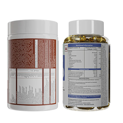 Deep-Sea Fish Oil 60 Softgels & True Vitamin Adults 50+ 60 Tablets Combo
