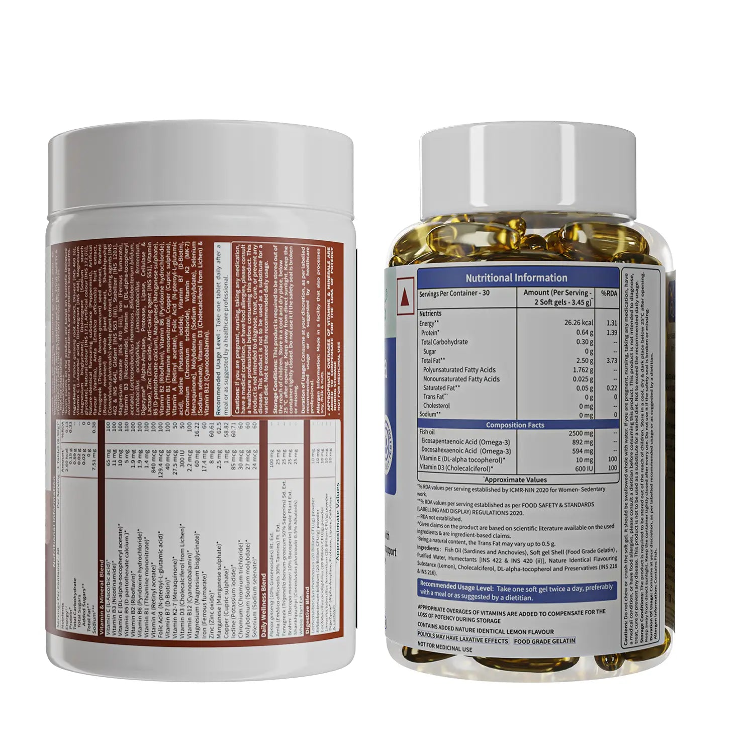 Deep-Sea Fish Oil 60 Softgels & True Vitamin Adults 50+ 60 Tablets Combo image 5