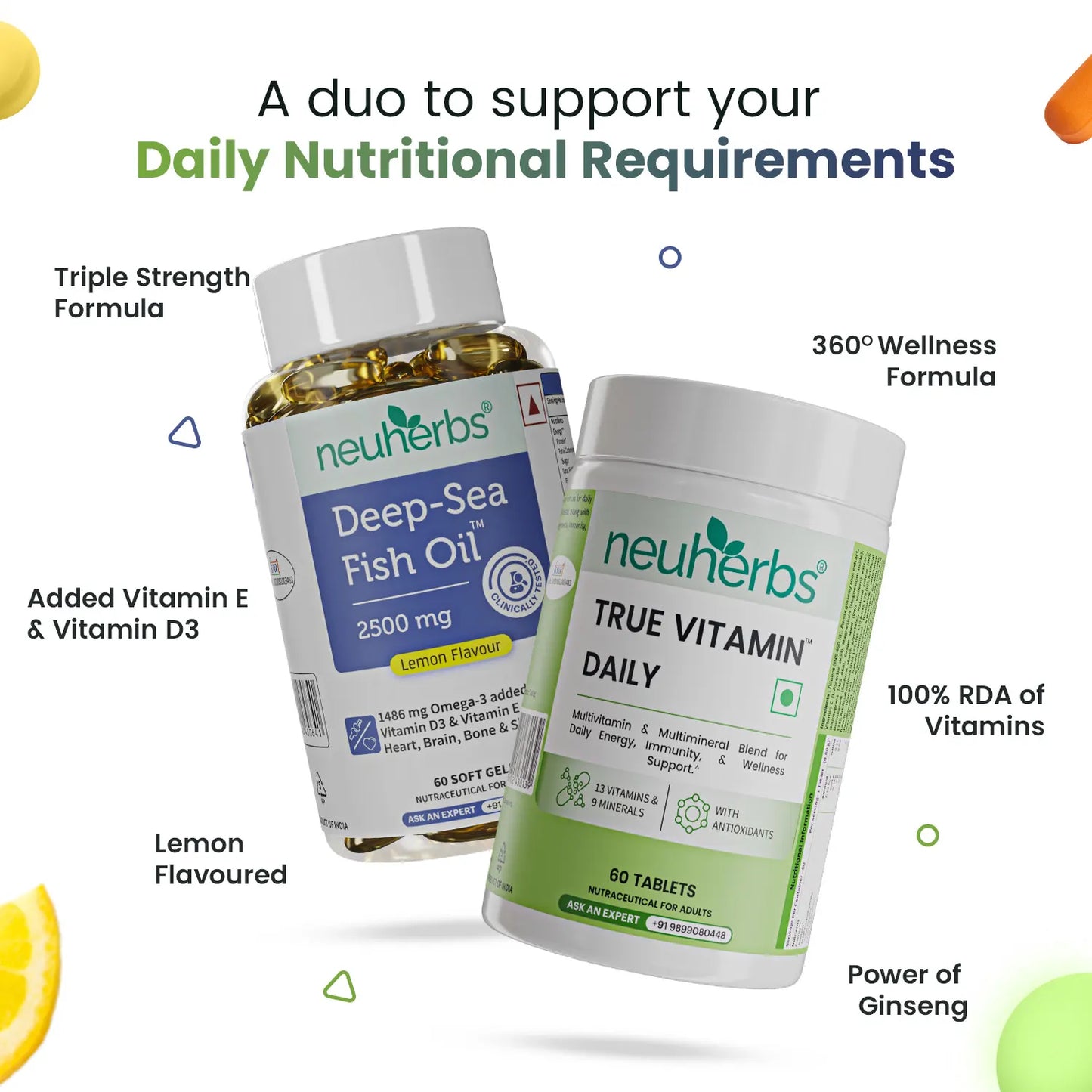 Omega-3 Fish Oil and Multivitamin for Strength Enhancement
