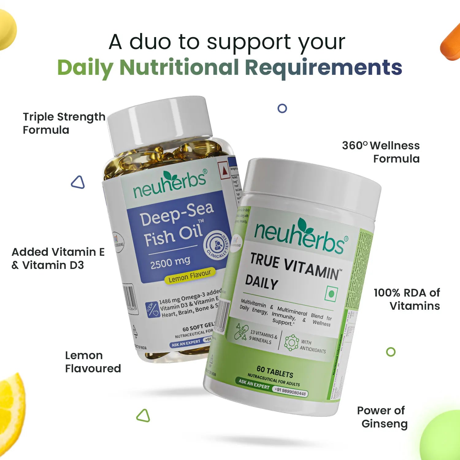 Strength Booster: Omega-3 Fish Oil and Multivitamin image 2