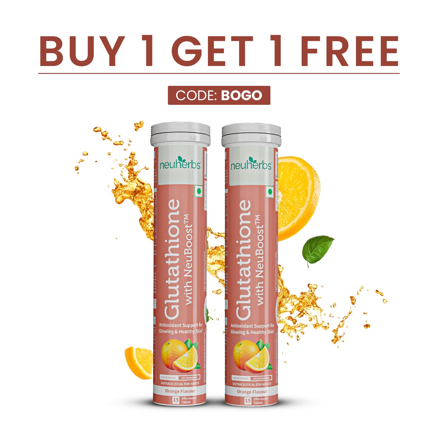 Glutathione Effervescent Tablets For Glowing Skin image 1