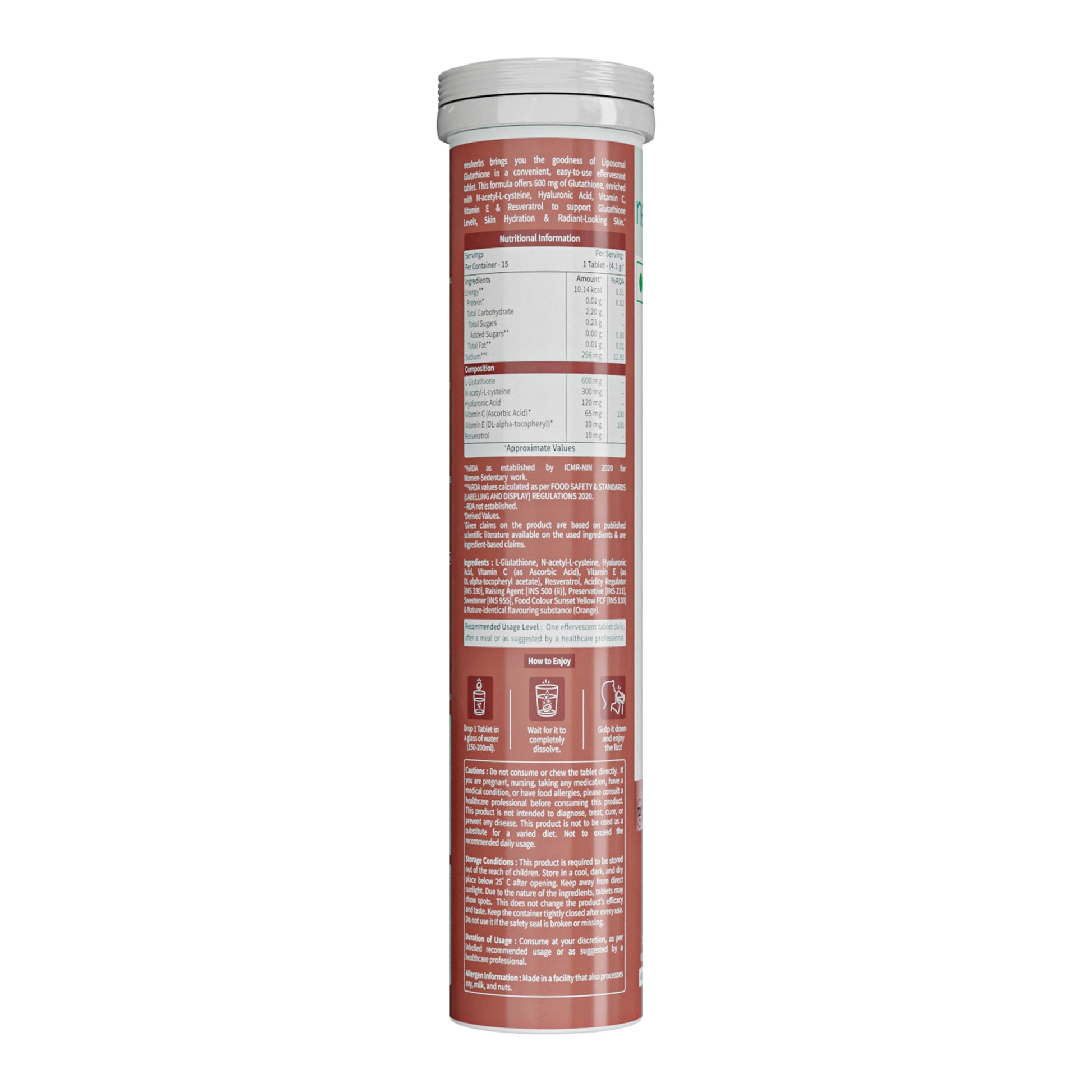 Glutathione Effervescent Tablets For Glowing Skin