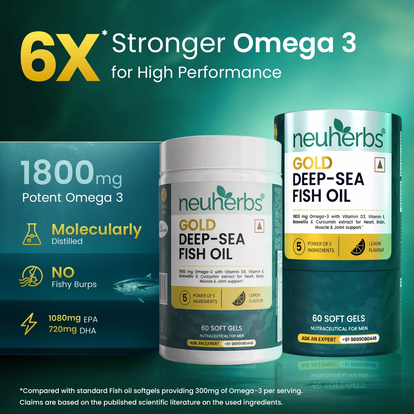 Gold Deep-Sea Fish Oil With Higher Strength Omega-3