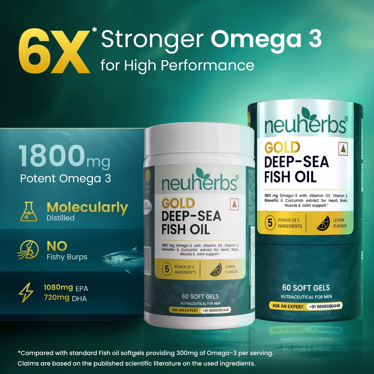 Gold Deep-Sea Fish Oil With Higher Strength Omega-3 image 2