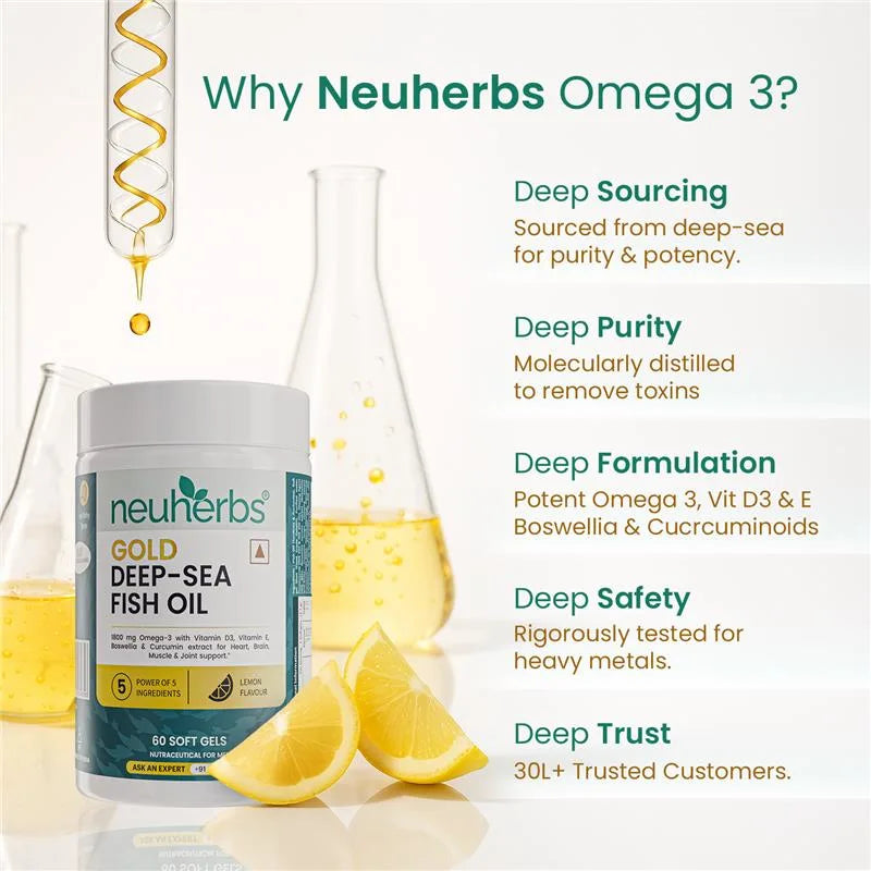Gold Deep-Sea Fish Oil With Higher Strength Omega-3
