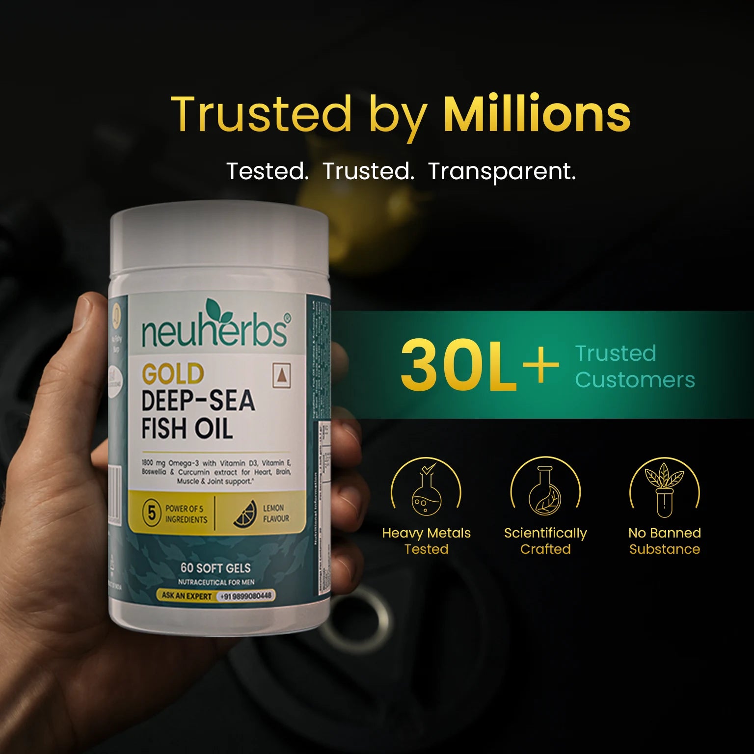 Gold Deep-Sea Fish Oil With Higher Strength Omega-3