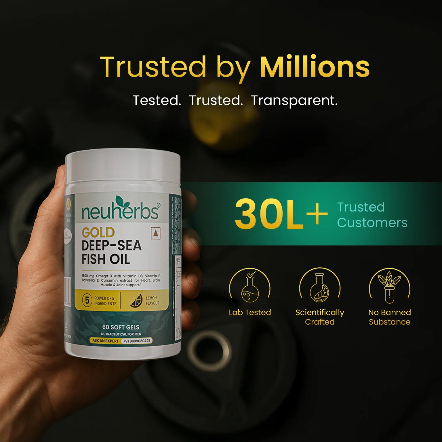 Gold Deep-Sea Fish Oil With Higher Strength Omega-3 image 6