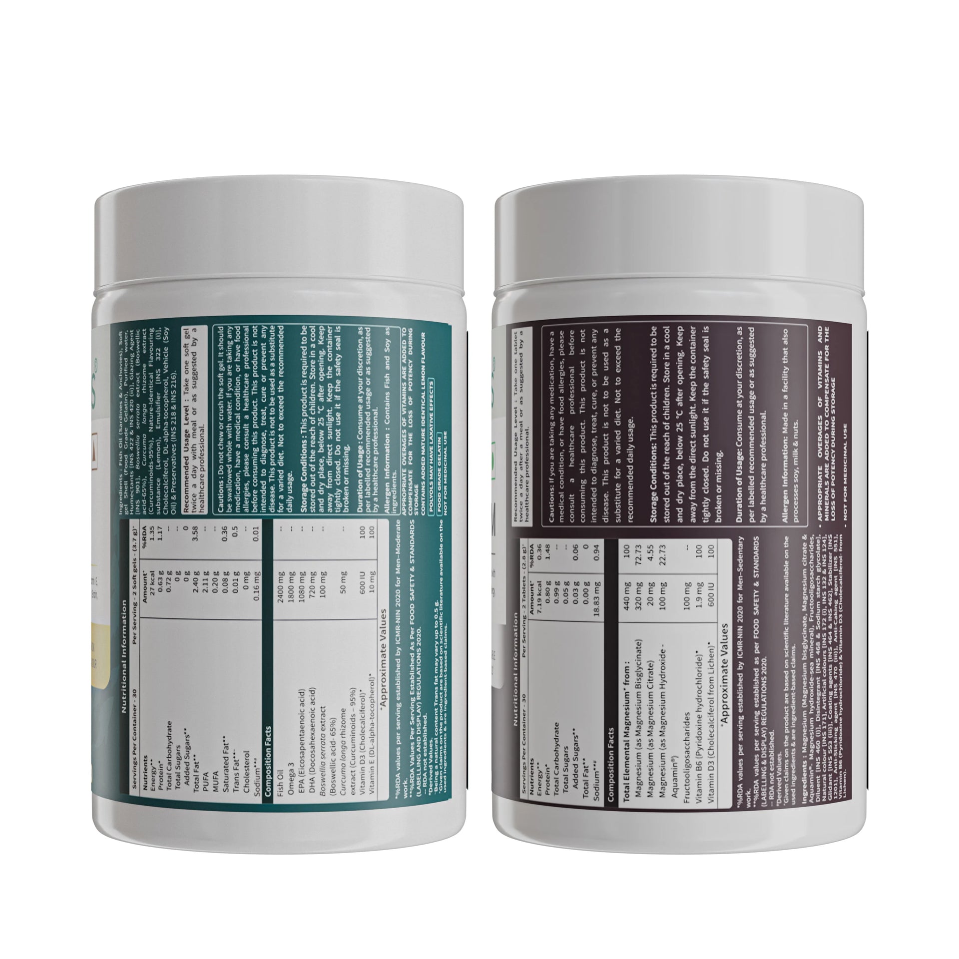 Gold Fish Oil & Triple Magnesium Supplements Combo for Strength image 3