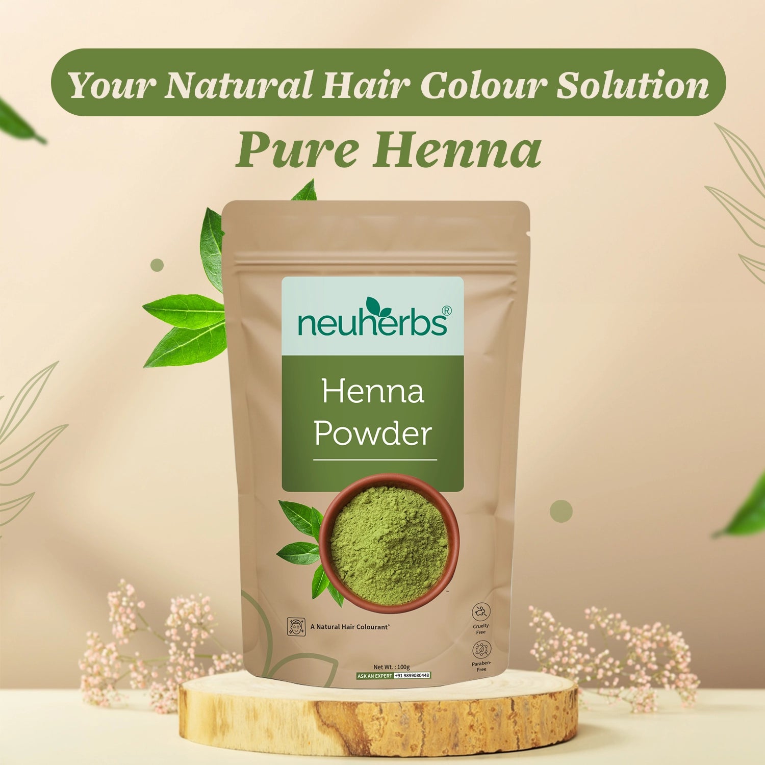 100% Natural Henna Powder For Hair - A Natural Hair Colourant image 2
