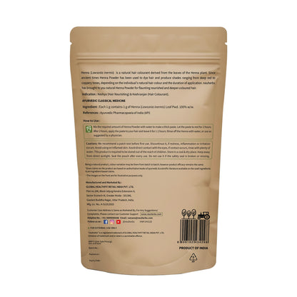 100% Natural Henna Powder For Hair - A Natural Hair Colourant