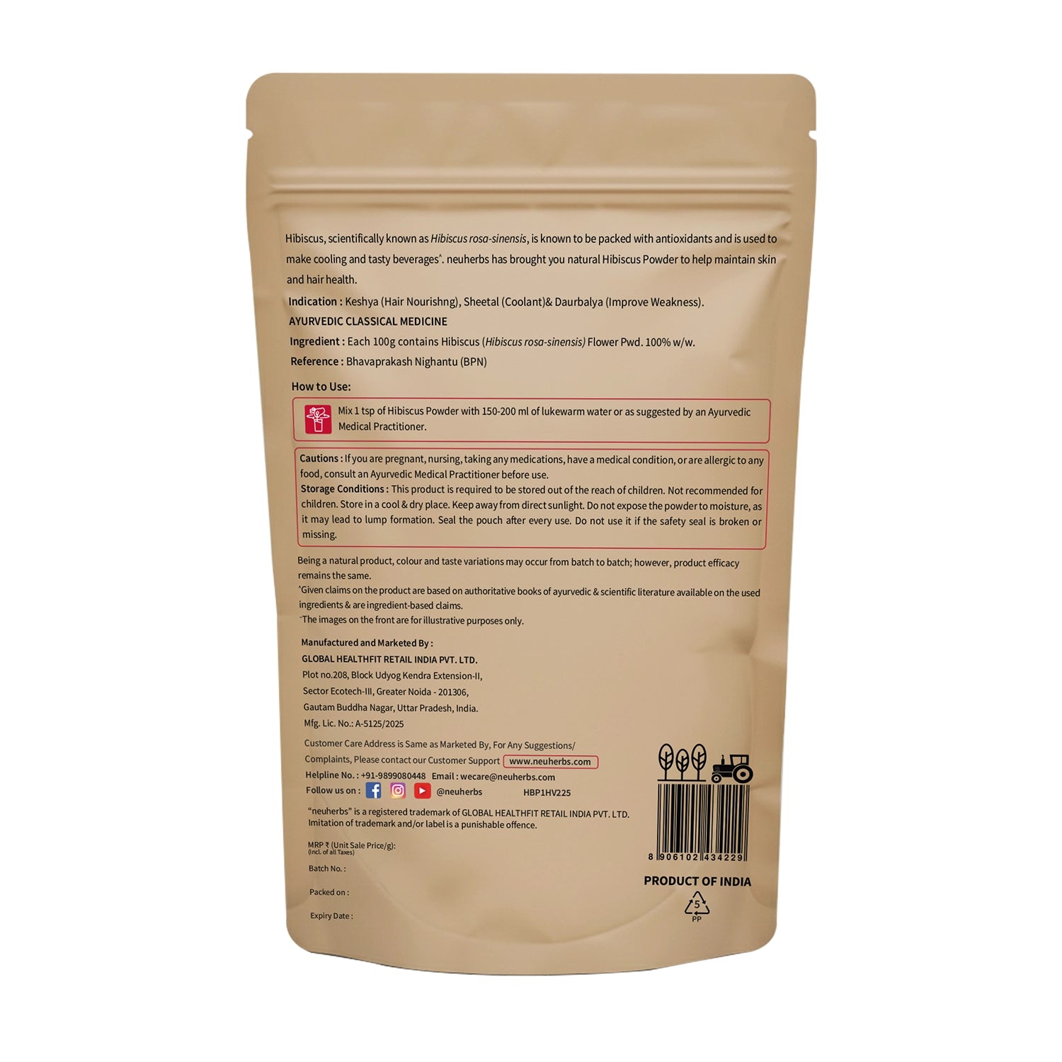 Organic Hibiscus Powder to Boost Skin & Hair Health