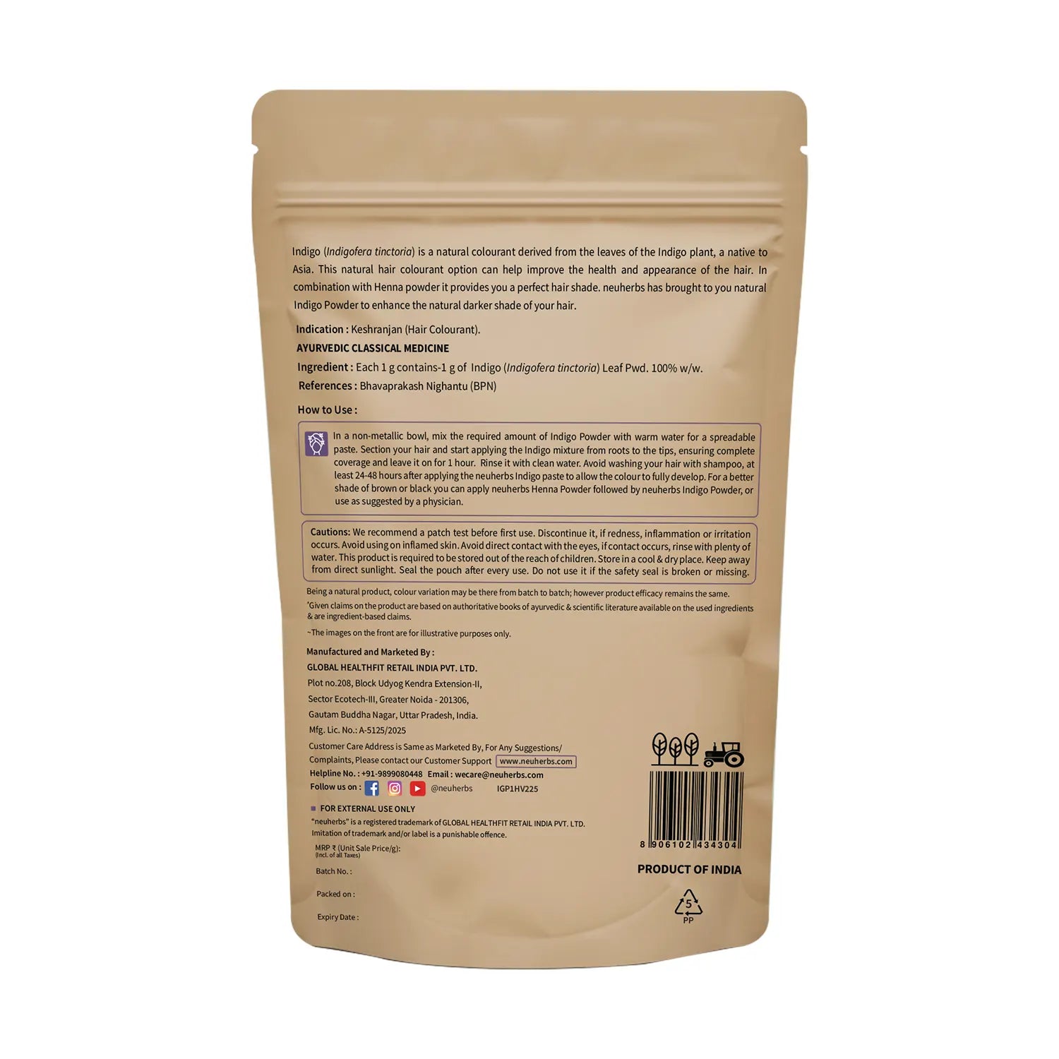 100% Natural Indigo Powder- Promote Natural Hair Colour image 6