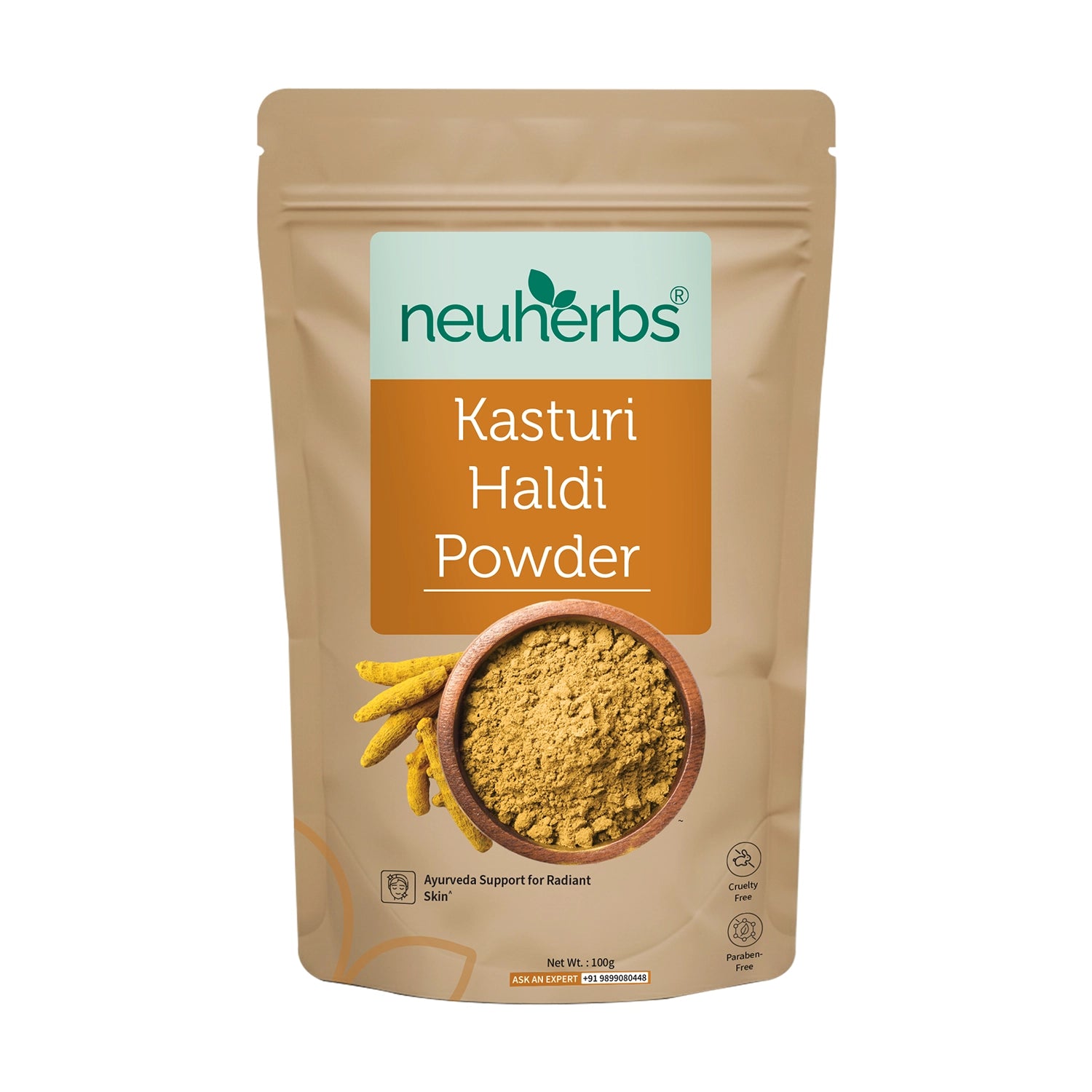 Kasturi Haldi Powder 100g – Natural Care for Glowing Skin