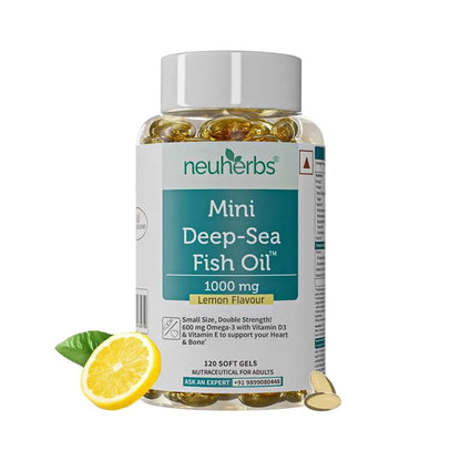 Mini Deep Sea Fish Oil 1000 mg (Lemon Flavour)