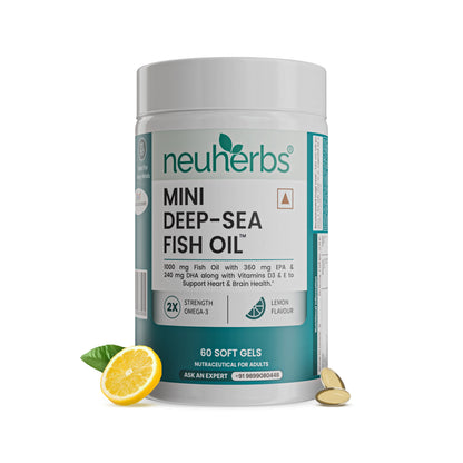 Mini Deep Sea Fish Oil 1000 mg (Lemon Flavour)
