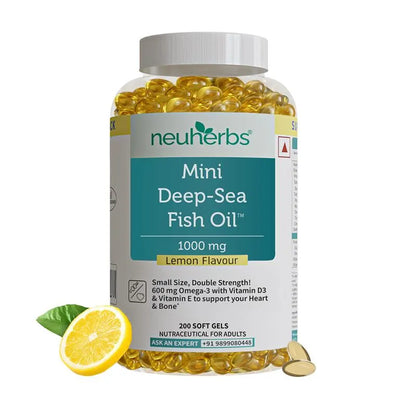 Mini Deep Sea Fish Oil 1000 mg (Lemon Flavour)