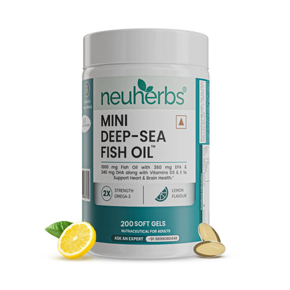 Mini Deep Sea Fish Oil 1000 mg (Lemon Flavour)