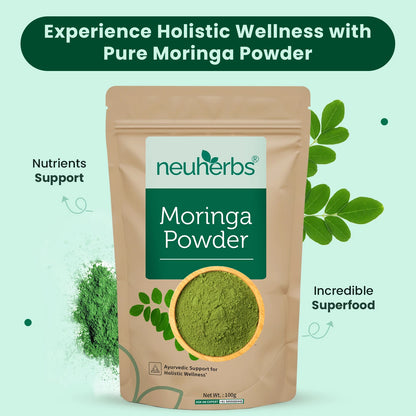 Organic Moringa Powder for Immunity, Weight Loss, Gut Health
