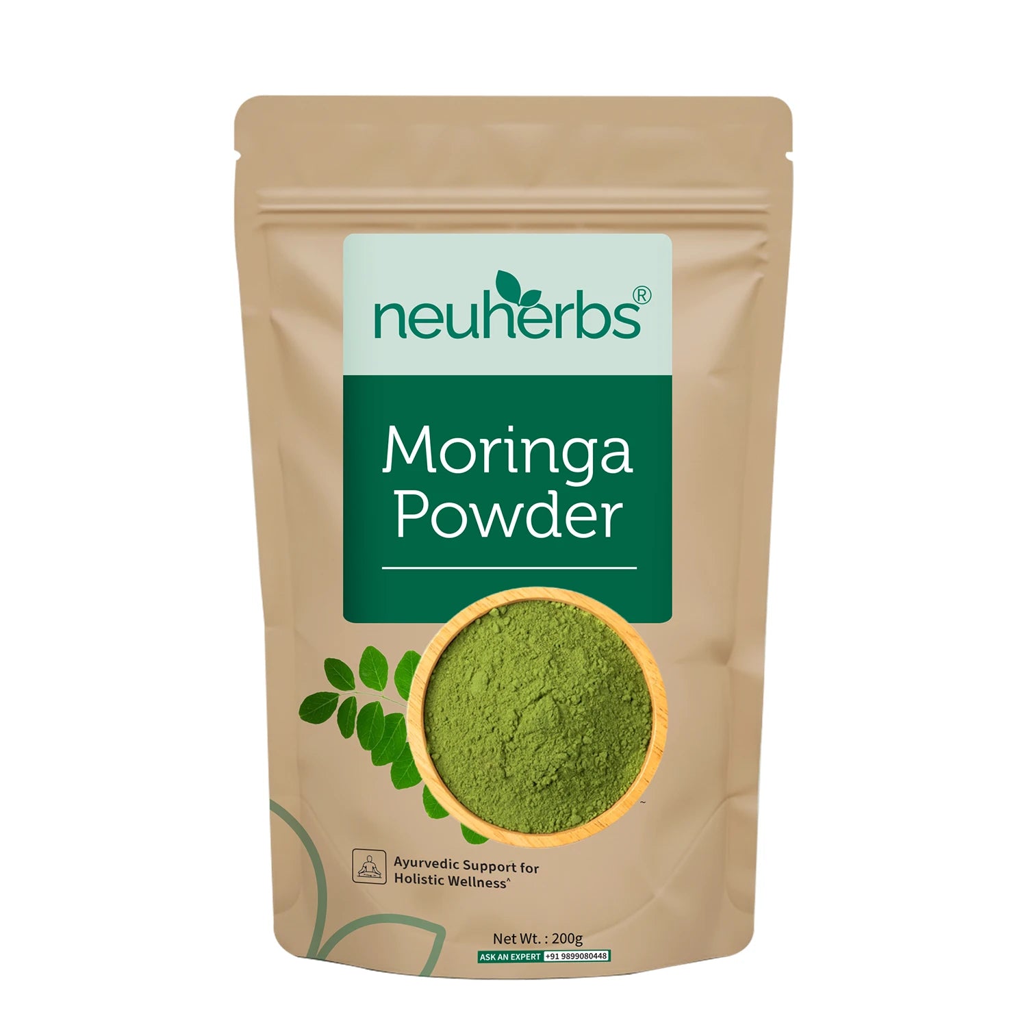 Organic Moringa Powder for Immunity, Weight Loss, Gut Health