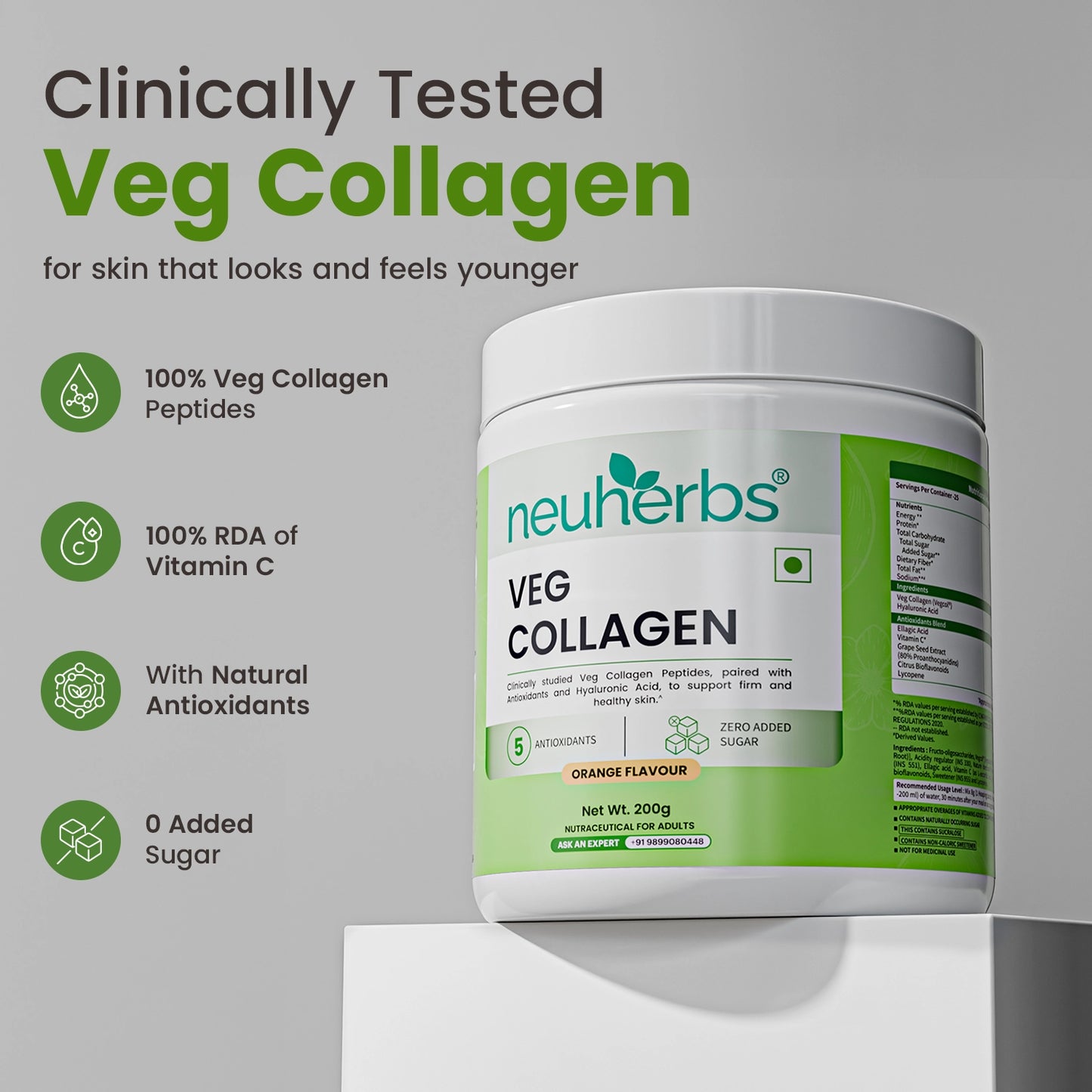 Neuherbs Veg Collagen Powder with Antioxidants
