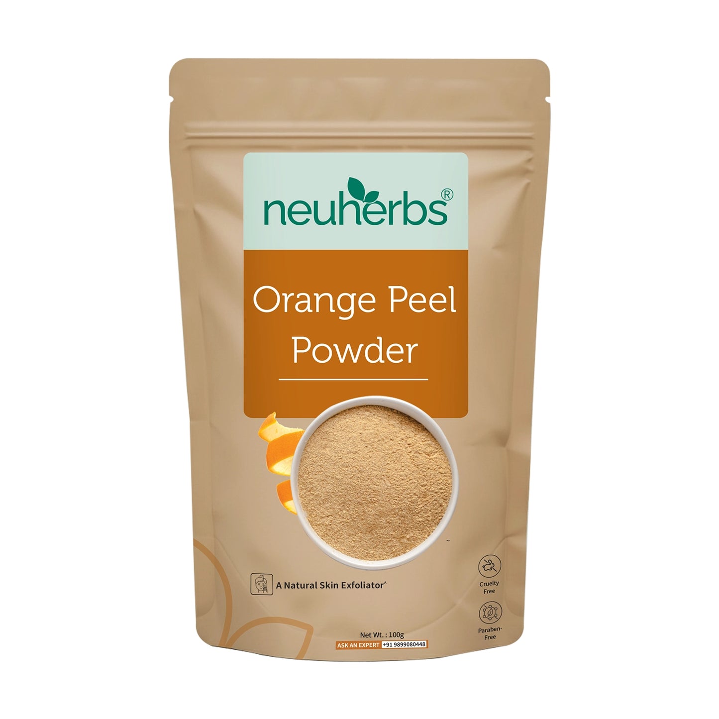 100% Natural Orange Peel Powder For Skin Glow & Reduce Dullness