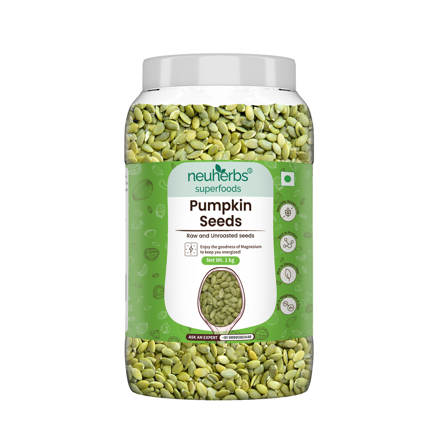 Neuherbs Organic Pumpkin Seeds packaging