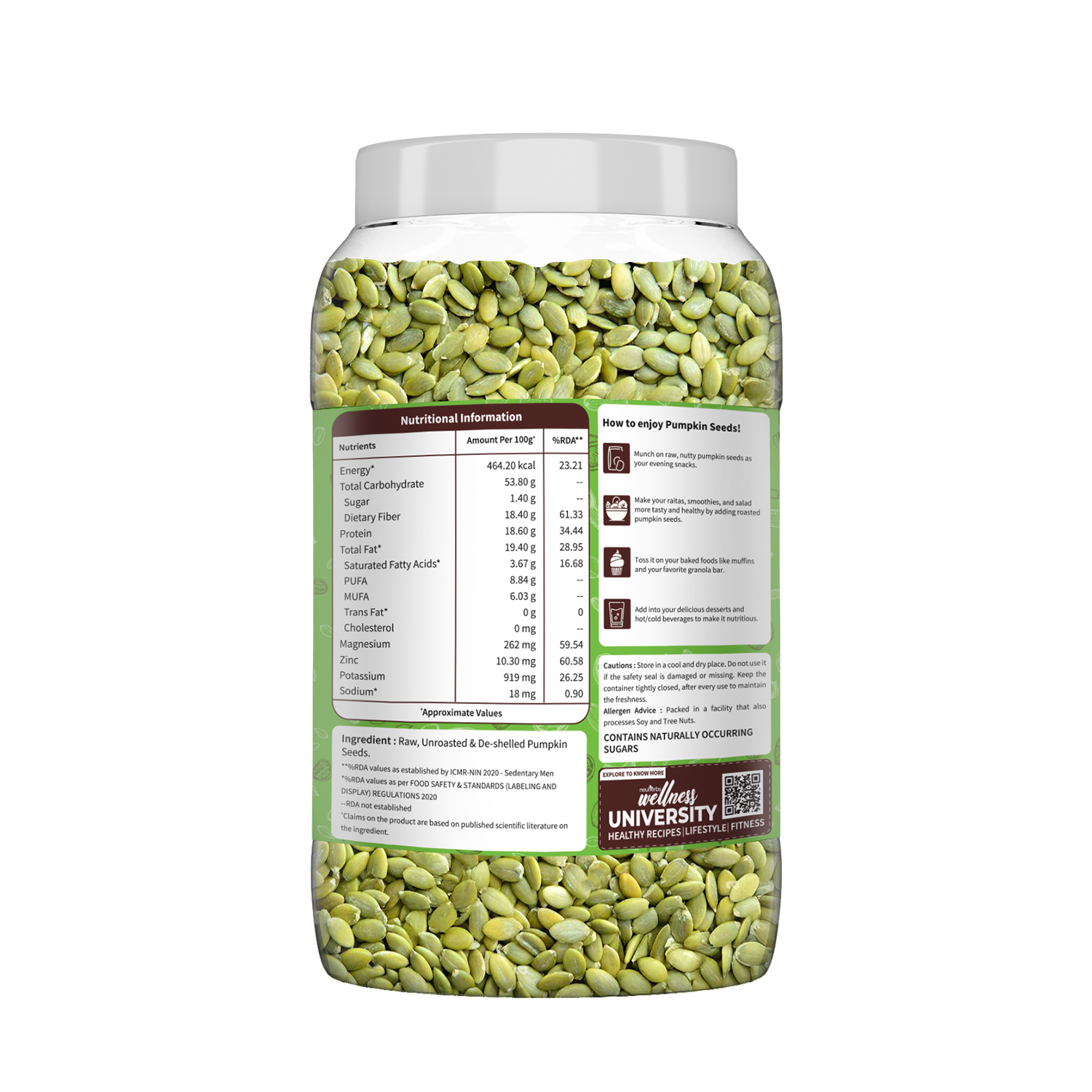 Organic Pumpkin Seeds: Raw, Unroasted for Energy Boost image 6