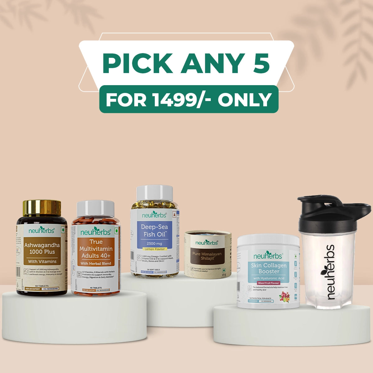 Choose Any 5 products from the entire range. Yes, ANY 5!