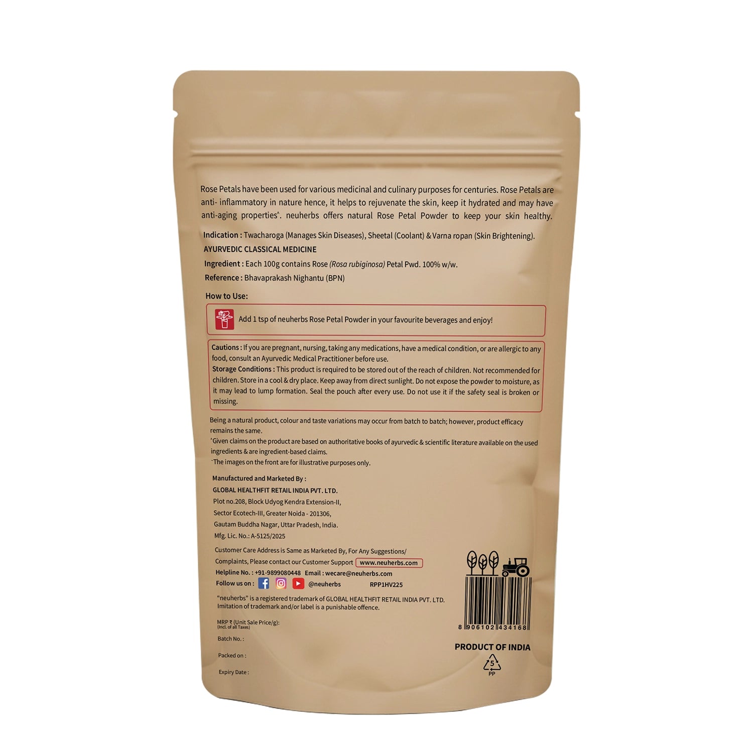 Pure Rose Petal Powder for Glowing & Hydrated Skin image 5
