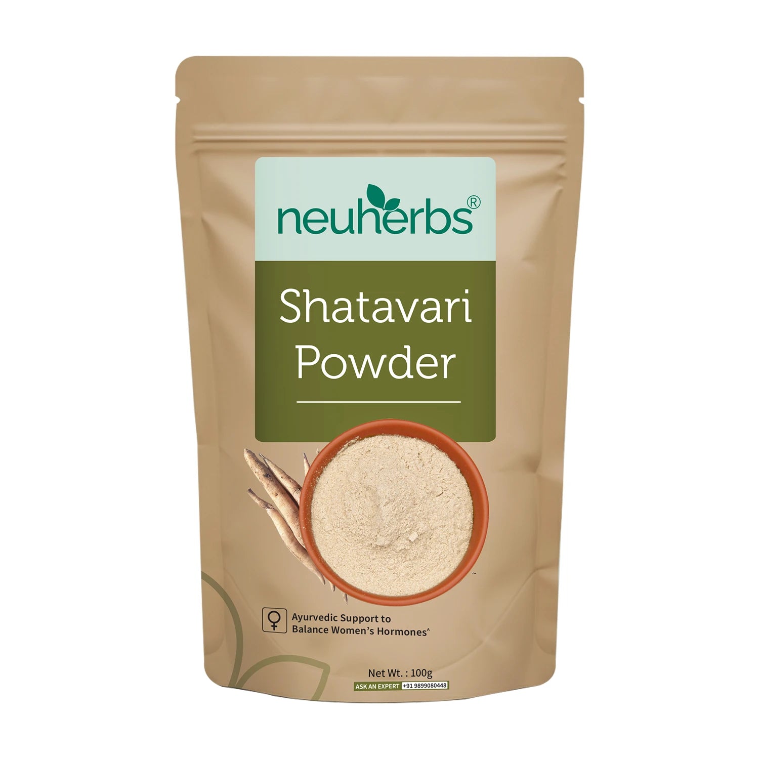 Organic Shatavari Powder For Women's Hormonal Balance image 1