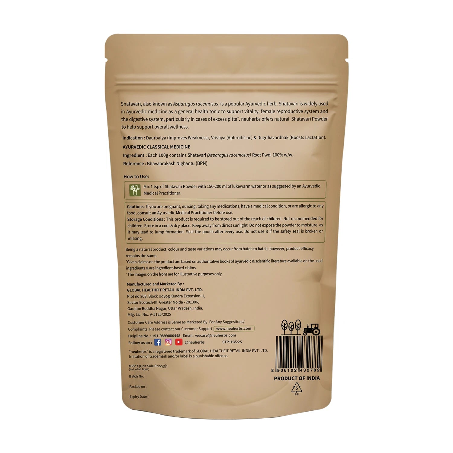 Organic Shatavari Powder For Women's Hormonal Balance image 6