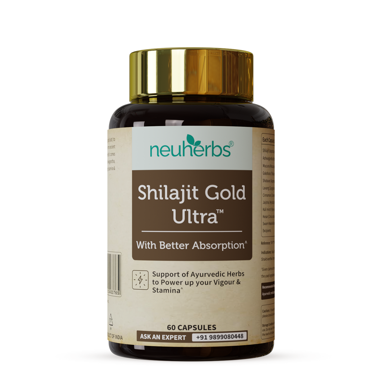 Shilajit Gold Ultra Capsules for Men's Stamina