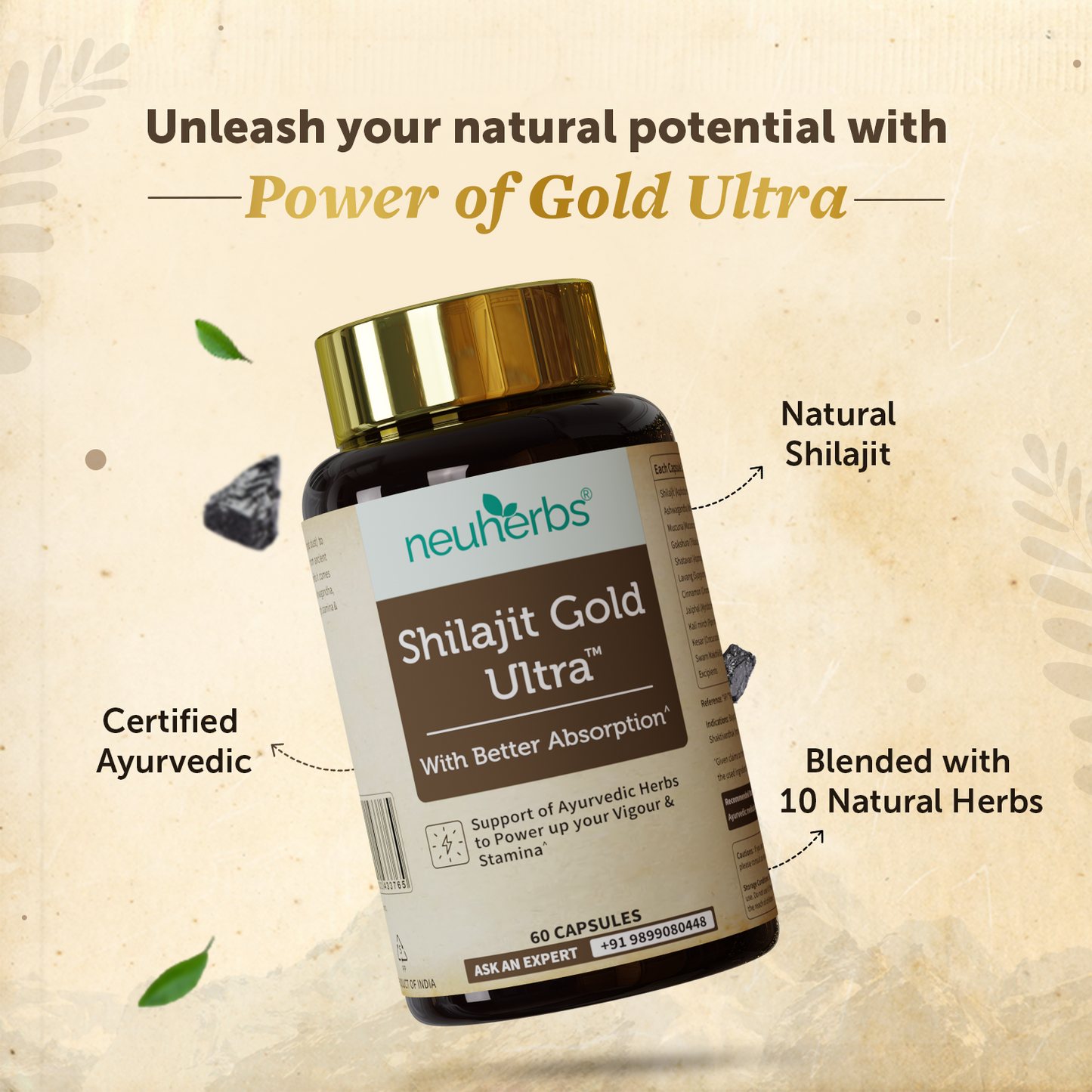 Shilajit Gold Ultra Capsules for Stamina